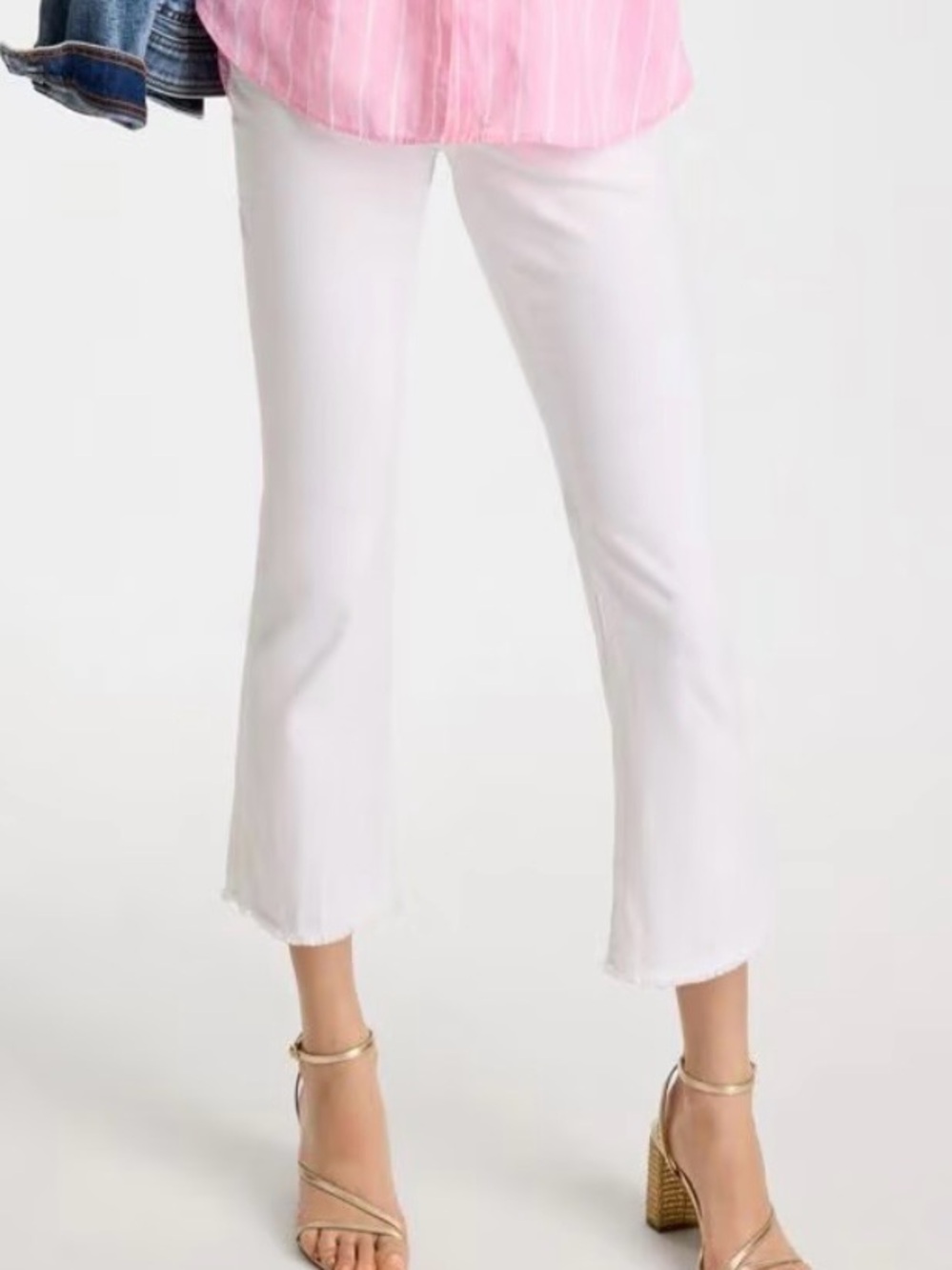 BNWT Chico's Petite Girlfriend Fray Hem Kick Flare Jeans size 2.5P (14)